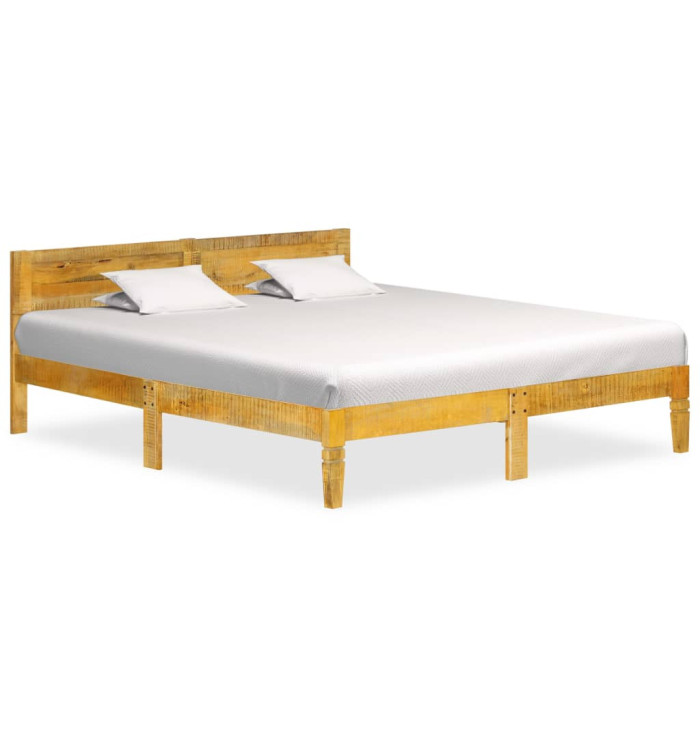 Cadre de lit sans matelas bois de manguier massif 180 cm | Mobilier & Déco