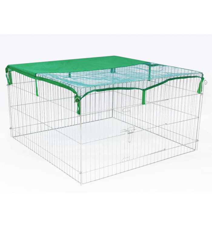 @Pet Enclos extérieur pour animaux Complete 116x116x65 cm Métal | Mobilier & Déco