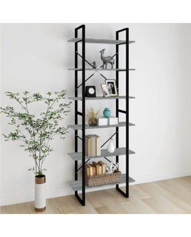 Armoire haute Sonoma gris 80x30x210 cm Bois d'ingénierie | Mobilier & Déco