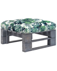 Pouf palette de jardin Bois de pin imprégné de gris | Mobilier & Déco