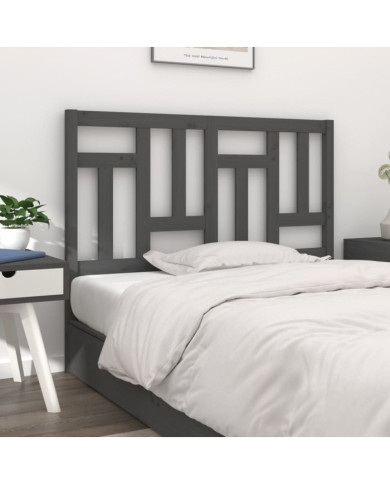 Tête de lit Gris 205,5x4x100 cm Bois massif de pin | Mobilier & Déco