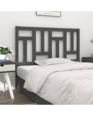Tête de lit Gris 205,5x4x100 cm Bois massif de pin | Mobilier & Déco