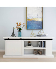 Kit mini de porte d'armoire coulissante Acier au carbone 183 cm | Mobilier & Déco