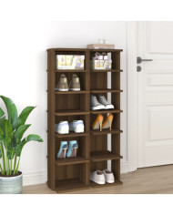 Étagères à chaussures 2 pcs Chêne marron 27,5x27x102 cm | Mobilier & Déco