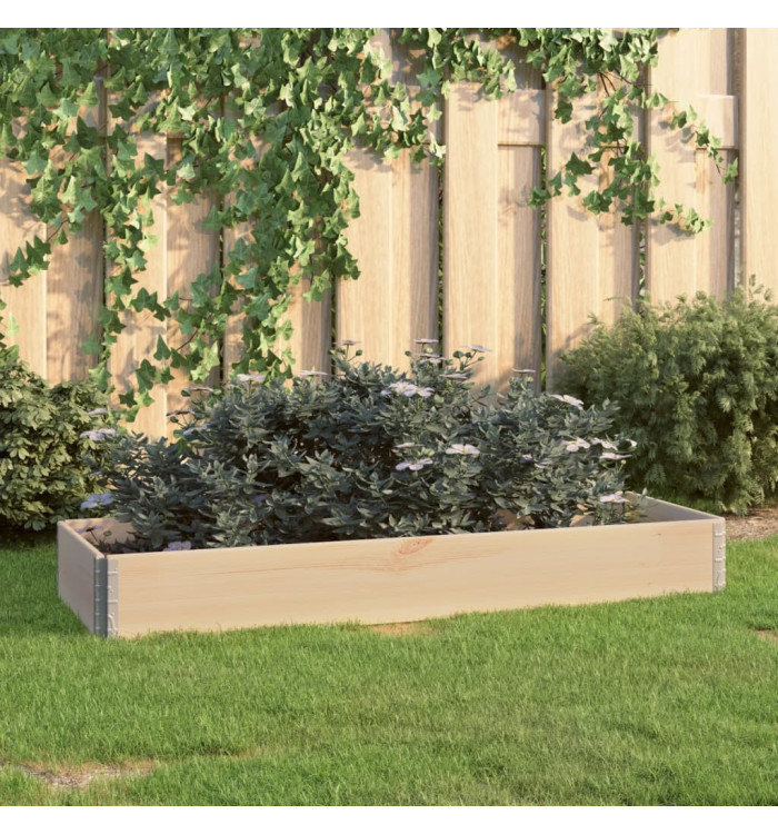 Jardinière surélevée 50x150 cm Bois de pin solide | Mobilier & Déco