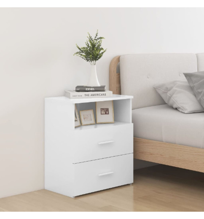 Tables de chevet 2 pcs Blanc 50x32x60 cm | Mobilier & Déco