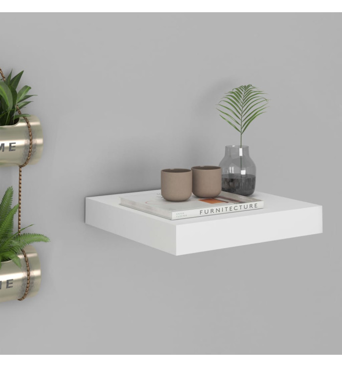 Étagère flottante murale blanc 23x23,5x3,8 cm MDF | Mobilier & Déco
