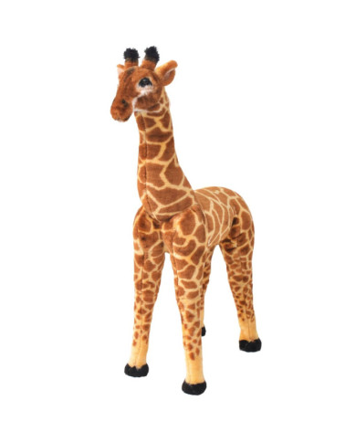 Jouet en peluche Girafe Marron et jaune XXL | Mobilier & Déco
