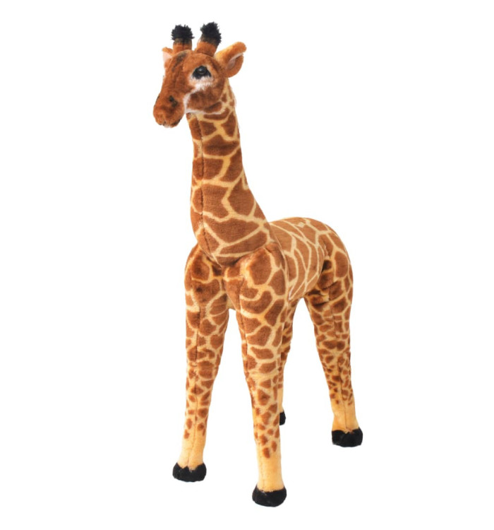 Jouet en peluche Girafe Marron et jaune XXL | Mobilier & Déco