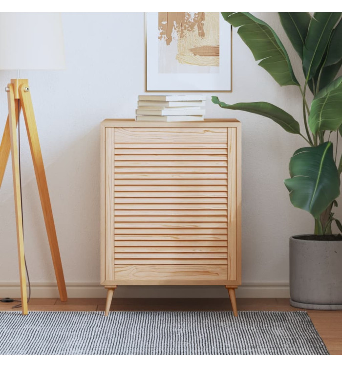 Porte d'armoire à persiennes 69x59,4 cm bois de pin massif | Mobilier & Déco