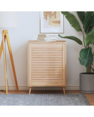 Porte d'armoire à persiennes 69x59,4 cm bois de pin massif | Mobilier & Déco