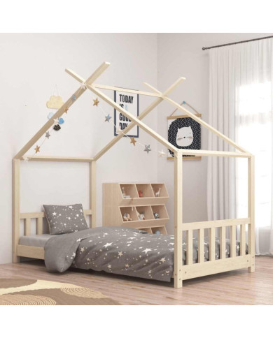 Cadre de lit d'enfant Bois de pin massif 80x160 cm | Mobilier & Déco