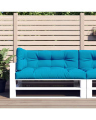 Coussins de palette lot de 3 bleu tissu | Mobilier & Déco