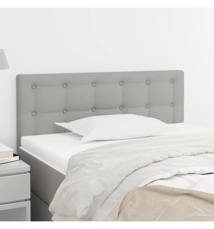 Tête de lit Gris clair 100x5x78/88 cm Tissu | Mobilier & Déco