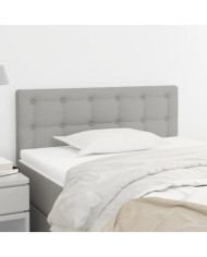 Tête de lit Gris clair 100x5x78/88 cm Tissu | Mobilier & Déco