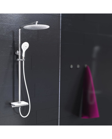 EISL Ensemble de douche de tête et mitigeur thermostatique GRANDE VITA | Mobilier & Déco