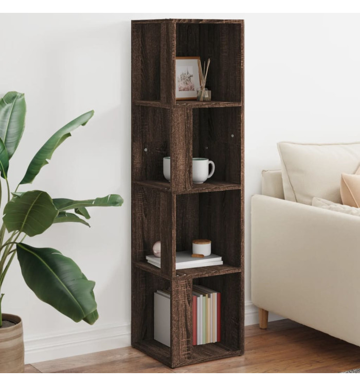 Armoire d'angle Chêne marron 33x33x132 cm Bois d'ingénierie | Mobilier & Déco