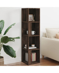 Armoire d'angle Chêne marron 33x33x132 cm Bois d'ingénierie | Mobilier & Déco
