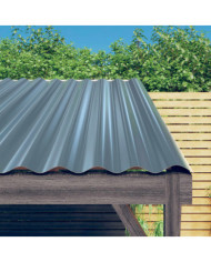 Panneaux de toiture 36 pcs Acier enduit de poudre Gris 80x36 cm | Mobilier & Déco