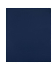 Drap-housse Jersey Bleu marine 100x200 cm Coton | Mobilier & Déco