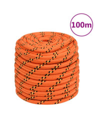 Corde de bateau Orange 16 mm 100 m Polypropylène | Mobilier & Déco