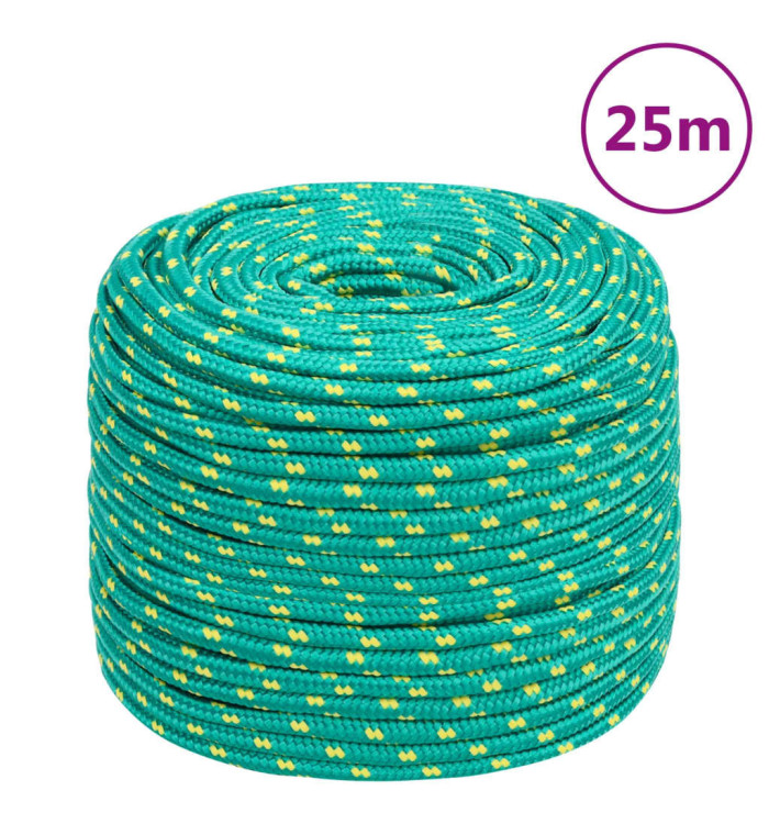 Corde de bateau Vert 8 mm 25 m Polypropylène | Mobilier & Déco