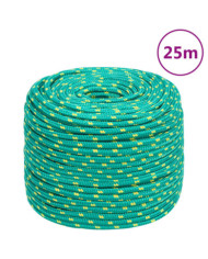 Corde de bateau Vert 8 mm 25 m Polypropylène | Mobilier & Déco