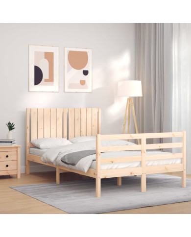 Cadre de lit sans matelas 120x200 cm bois massif | Mobilier & Déco