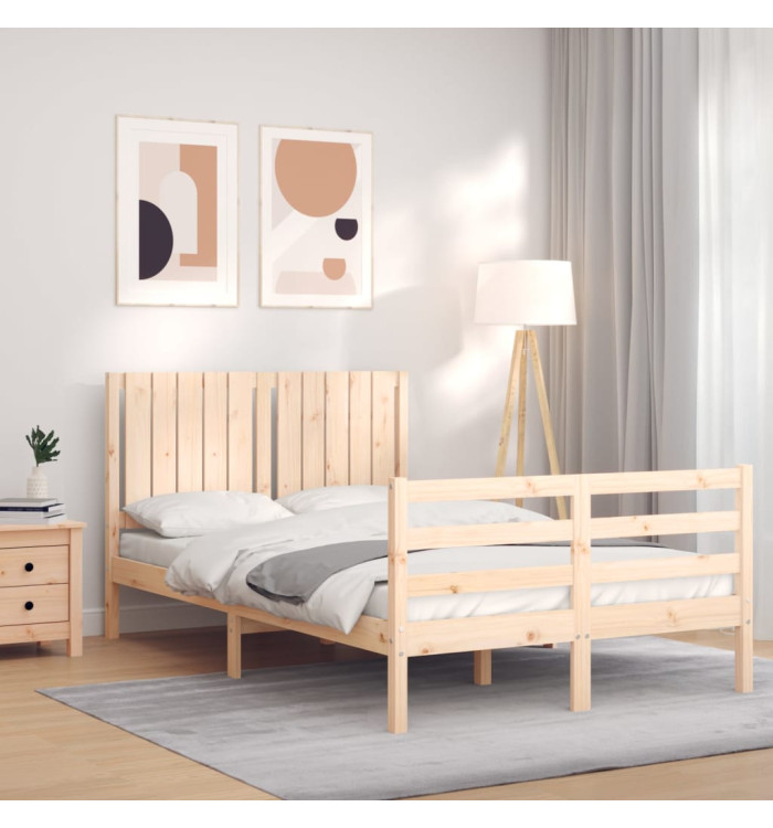 Cadre de lit sans matelas 120x200 cm bois massif | Mobilier & Déco