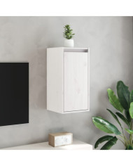 Armoire murale Blanc 30x30x60 cm Bois de pin massif | Mobilier & Déco