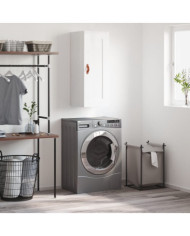 Armoire murale blanc brillant 34,5x34x90 cm bois d'ingénierie | Mobilier & Déco