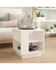 Table basse Blanc 40x40x43 cm Bois d'ingénierie | Mobilier & Déco