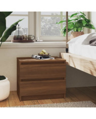 Table de chevet Chêne marron 50x39x43,5 cm Bois d'ingénierie | Mobilier & Déco