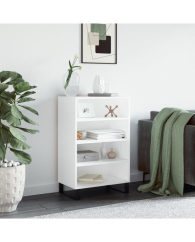 Buffet haut blanc 57x35x90 cm bois d'ingénierie | Mobilier & Déco
