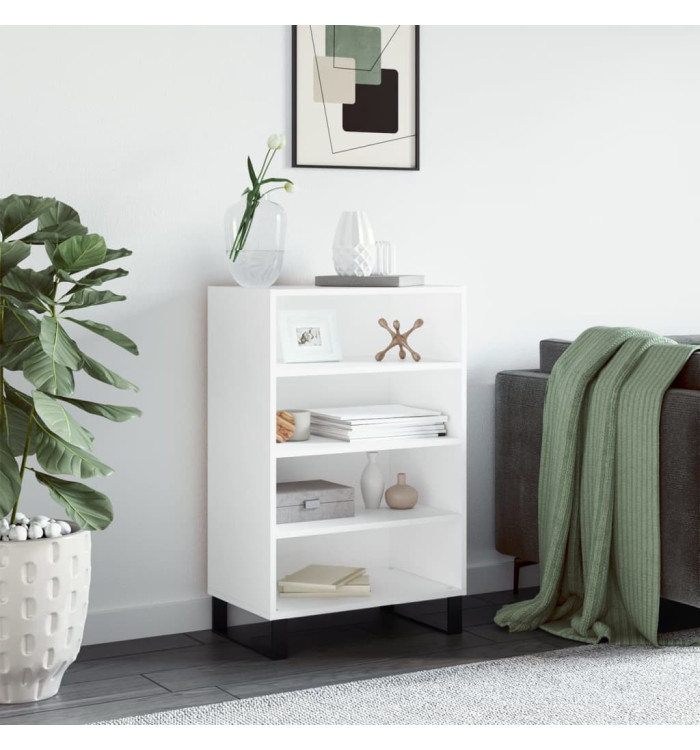 Buffet haut blanc 57x35x90 cm bois d'ingénierie | Mobilier & Déco