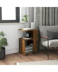Table d'appoint Chêne fumé 36x30x56 cm Bois d'ingénierie | Mobilier & Déco
