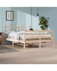 Cadre de lit sans matelas bois massif de pin 140x200 cm | Mobilier & Déco