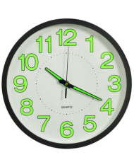 Horloge murale lumineuse Noir 30 cm | Mobilier & Déco