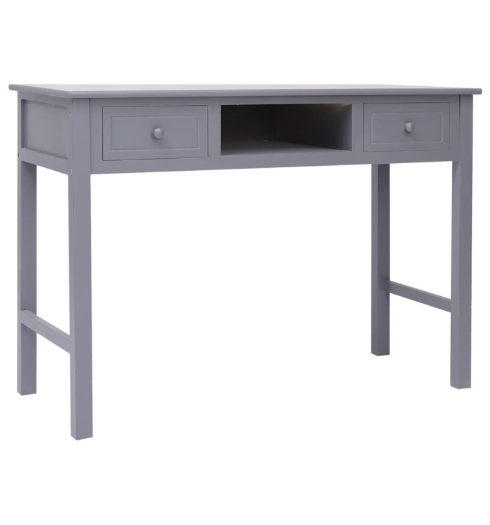 Buffet Gris 108x45x76 cm Bois de Paulownia massif | Mobilier & Déco
