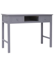 Buffet Gris 108x45x76 cm Bois de Paulownia massif | Mobilier & Déco