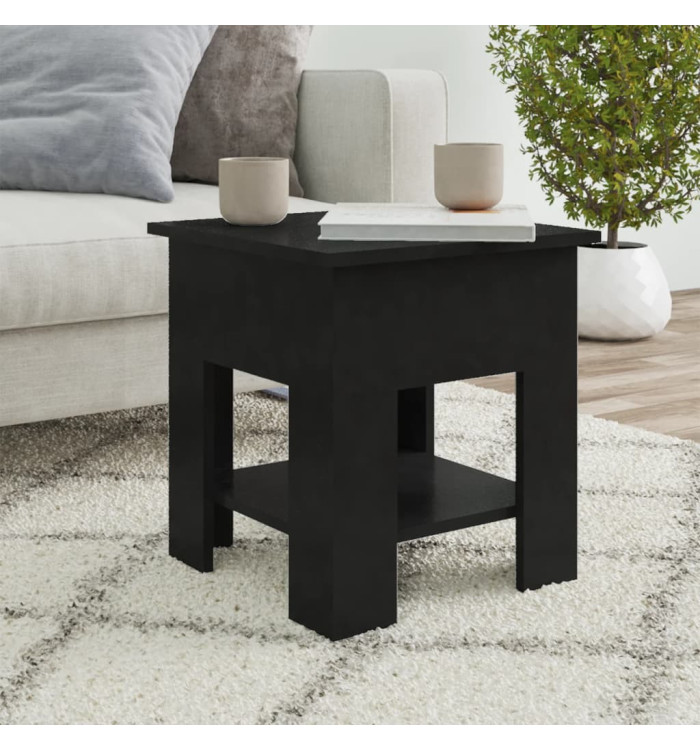 Table basse noir 40x40x42 cm bois d'ingénierie | Mobilier & Déco