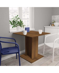 Table à dîner Chêne marron 80x80x75 cm Bois d'ingénierie | Mobilier & Déco