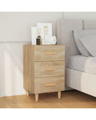 Table de chevet chêne sonoma 40x40x66 cm bois d'ingénierie | Mobilier & Déco