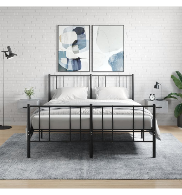 Tables de chevet murales 2 pcs gris béton 35x35x20 cm | Mobilier & Déco