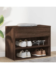 Banc à chaussures Chêne marron 60x30x45 cm Bois d'ingénierie | Mobilier & Déco