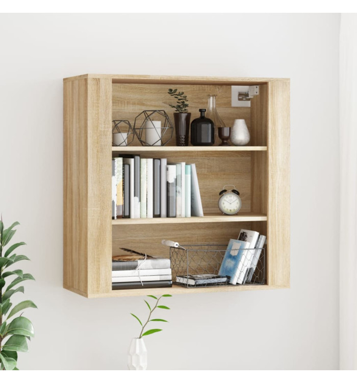 Armoire murale Chêne sonoma 80x33x80 cm Bois d'ingénierie | Mobilier & Déco