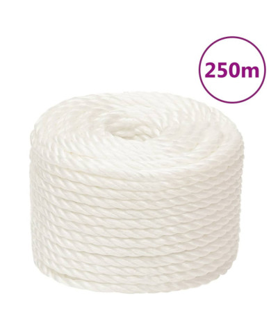 Corde de travail Blanc 12 mm 250 m polypropylène | Mobilier & Déco
