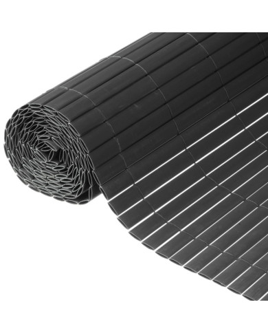 Nature Écran de jardin à double face PVC 1,5x3 m Anthracite | Mobilier & Déco