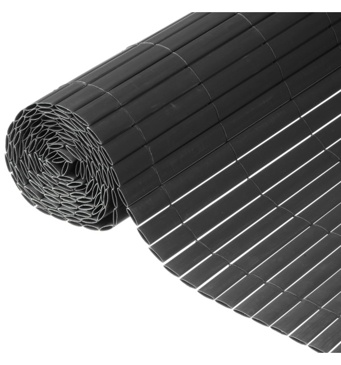 Nature Écran de jardin à double face PVC 1,5x3 m Anthracite | Mobilier & Déco