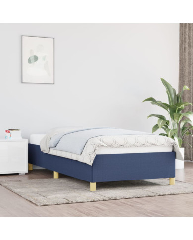 Cadre de lit sans matelas bleu 80x200 cm tissu | Mobilier & Déco